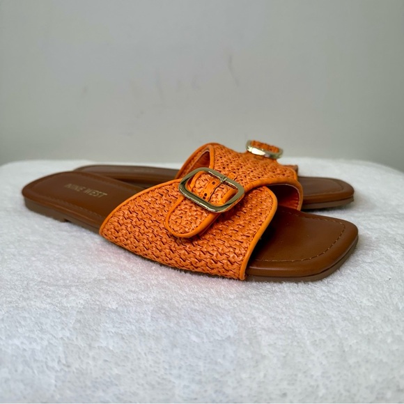 Nine West Women's Orange‎ Slide Sandals size 8 - Picture 6 of 8